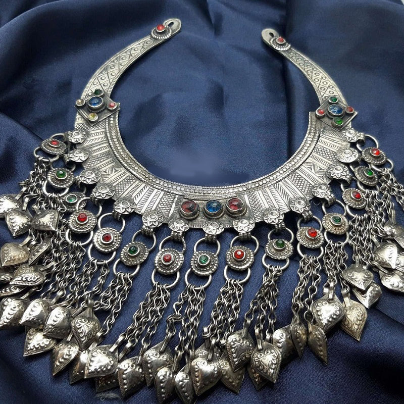 Vintage Tribal Kuchi Torque Choker Necklace