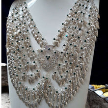 Load image into Gallery viewer, Afghani Tribal Silver Kuchi Massive Bib Necklace
