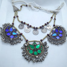 Load image into Gallery viewer, Afghan Vintage Coins and Three Pendants Necklace
