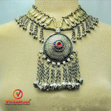 Load image into Gallery viewer, Vintage Afghan Bells and Tassels Pendant Necklace

