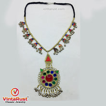 Load image into Gallery viewer, Afghan Beaded Chain Pendant Necklace
