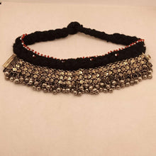 Load image into Gallery viewer, Tribal Vintage Choker Necklace with Silver Metal Bells
