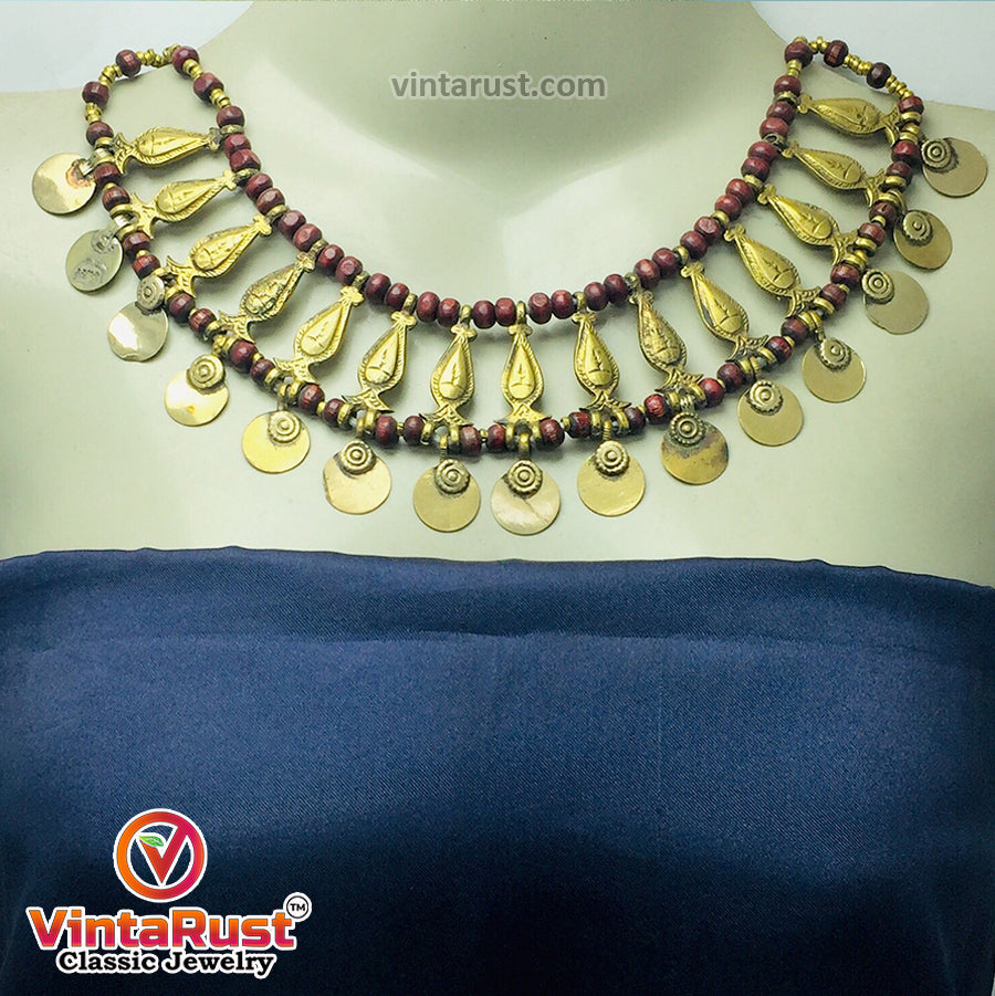 Tribal Ethnic Handmade Beaded Choker Necklace