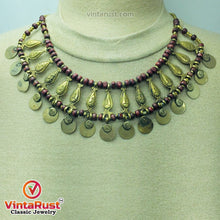Load image into Gallery viewer, Tribal Ethnic Handmade Beaded Choker Necklace
