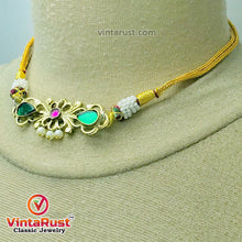 Load image into Gallery viewer, Statement Choker Necklace With Earrings
