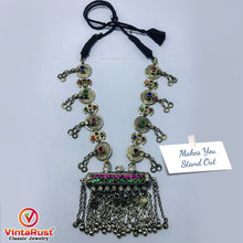 Load image into Gallery viewer, Long Amulet Style Pendant Necklace With Bells
