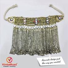 Load image into Gallery viewer, Silver Gypsy Choker Necklace With Long Dangling Bells
