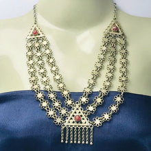 Load image into Gallery viewer, Afghan Multilayer Bib Necklace
