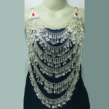Load image into Gallery viewer, Afghan Multilayers Massive Silver Kuchi Necklace
