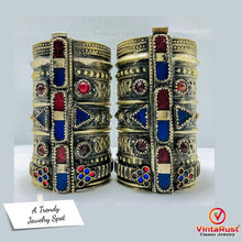 Load image into Gallery viewer, Afghan Vintage Boho Style Handcuff Bracelet
