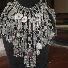 Load image into Gallery viewer, Vintage Kuchi Oversized Tribal Bib Necklace
