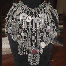 Load image into Gallery viewer, Vintage Kuchi Oversized Tribal Bib Necklace
