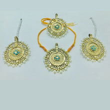 Load image into Gallery viewer,   Pearls And Golden Big Motif Jewelry Set
