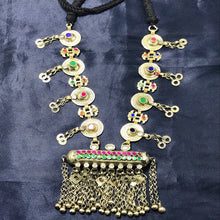 Load image into Gallery viewer, Amulet Style Pendant Necklace With Bells
