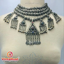 Load image into Gallery viewer, Beaded Chain Necklace With Dangling Seven Pendants
