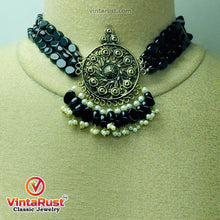 Load image into Gallery viewer, Beaded  Boho With Metal Motif Jewelry Set

