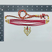 Load image into Gallery viewer, Beaded Multilayers With Brass Motif Jewelry Set
