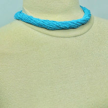 Load image into Gallery viewer, Turquoise Beaded Collar Statement Choker Necklace
