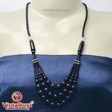 Load image into Gallery viewer, Black Multilayers Beaded Necklace
