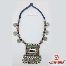 Load image into Gallery viewer, Bohemian Necklace With Golden Beads and Coins
