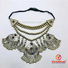 Load image into Gallery viewer, Tribal Multilayers Beaded Choker Necklace With Pendants
