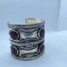 Load image into Gallery viewer, Kuchi Big Tribal Stones Cuff Bracelet
