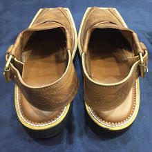 Load image into Gallery viewer, Brown Handmade Leather Peshawari Chappal
