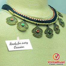Load image into Gallery viewer, Vintage Ethnic Light Weight Tribal Necklace With Dangling Motifs
