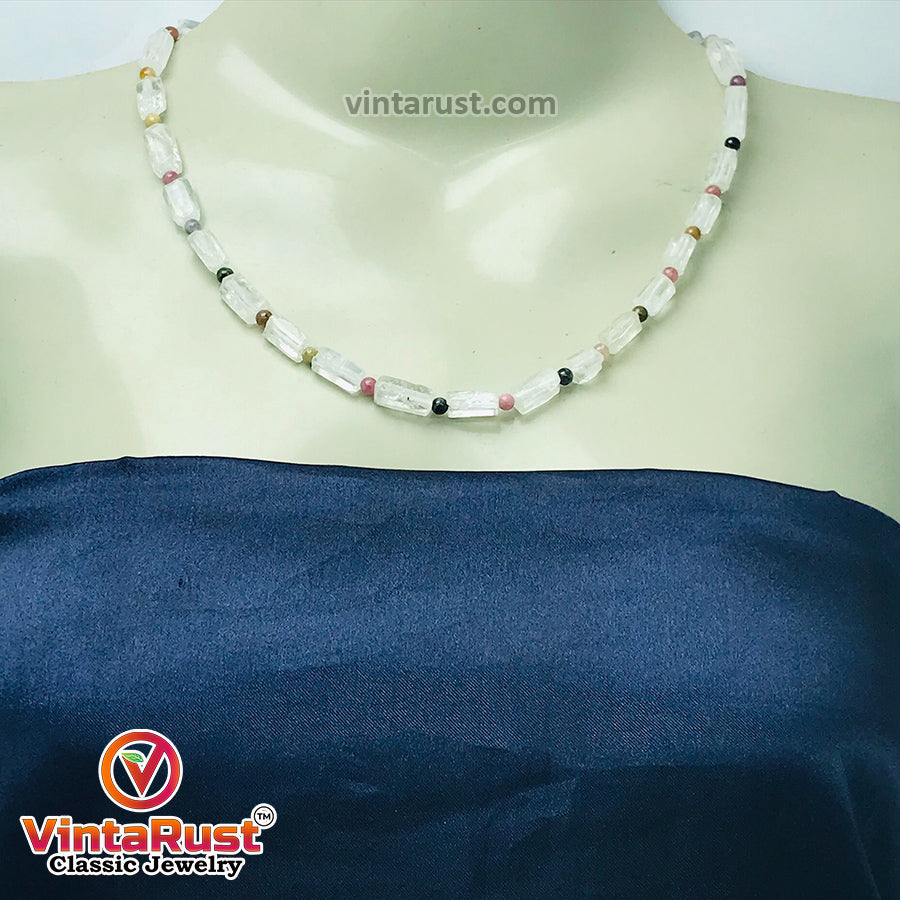 Ethnic Multicolor Beads Choker Necklace