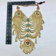 Load image into Gallery viewer, Ethnic Golden Maasive Multilayers Bib Necklace
