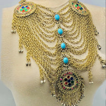 Load image into Gallery viewer, Ethnic Golden Maasive Multilayers Bib Necklace
