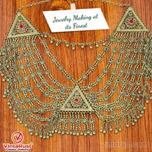 Load image into Gallery viewer, Multilayers Ethnic Handmade Kuchi Bib Necklace

