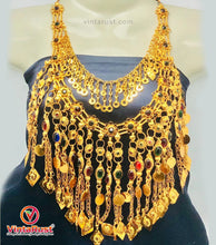 Load image into Gallery viewer, Golden Tone Choker Necklace and Thanos Necklace
