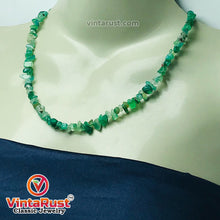 Load image into Gallery viewer, Green Fluorite Beaded Stone Choker Necklace
