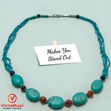 Load image into Gallery viewer, Vintage Turquoise Charm Choker Necklace
