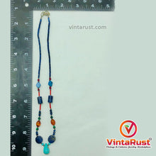 Load image into Gallery viewer, Lapis and Turquoise Stones Beaded Necklace
