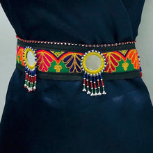 Load image into Gallery viewer, Handmade Embroidered Work Belly Belt
