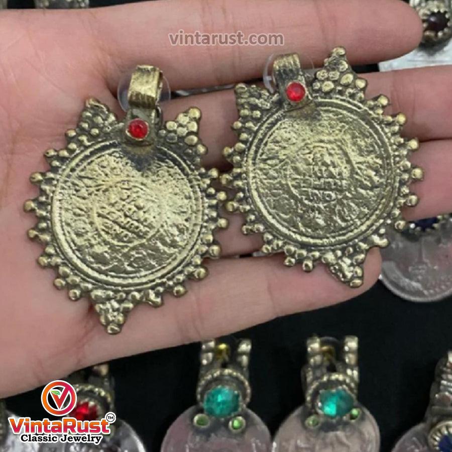 Coin Earring Design Traditional Handmade Gold Coins Earrings – Vintarust
