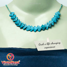 Load image into Gallery viewer, Handmade Turquoise Stone Beaded Necklace
