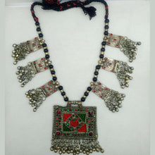 Load image into Gallery viewer, Heavily Embellished Afghan Beaded Dangling Tassels Necklace
