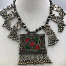 Load image into Gallery viewer, Heavily Embellished Afghan Beaded Dangling Tassels Necklace
