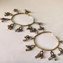 Load image into Gallery viewer, Golden Tribal Beaded &amp; Bells Anklet Pair
