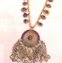 Load image into Gallery viewer, Tribal Beaded Chain Pendant Necklace
