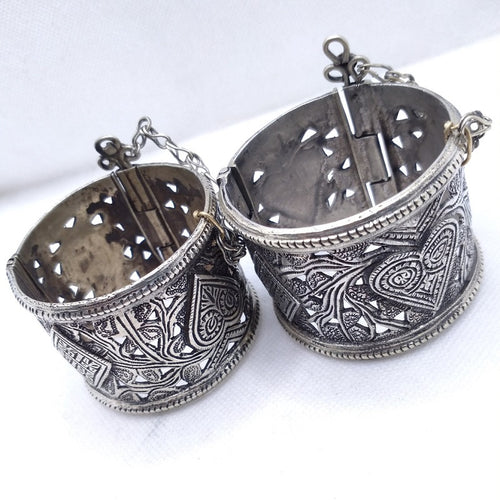 Vintage Afghan Handcuffs Bracelets