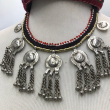 Load image into Gallery viewer, Tribal Choker Necklace With Silver Bells
