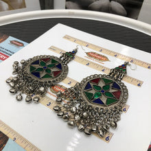 Load image into Gallery viewer, Vintage Style Silver Tribal Earrings
