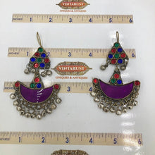 Load image into Gallery viewer, Tribal Antique Dangle Multicolor Earrings
