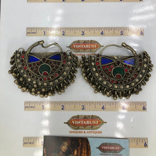 Load image into Gallery viewer, Kuchi Vintage Earrings, Boho Earrings, Hoop Earrings
