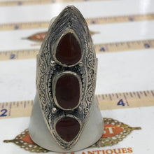 Load image into Gallery viewer, Tribal Antique Three Stones Ring
