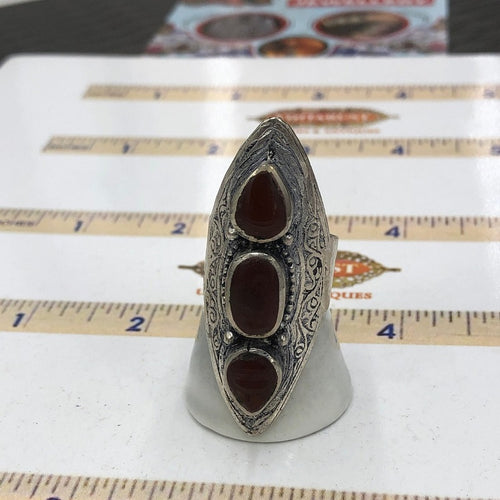 Tribal Antique Three Stones Ring